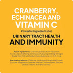 Cat & Dog UTI Treatment - Cranberry Supplement for Dogs&Cats 60 Chewable Tablets for Urinary Tract Infection & Bladder Stone Prevention, Canine Incontinence Support Made in USA