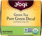 Yogi Tea, Green Tea Pure Green Decaf, 1.09 Ounce