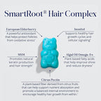 SugarBearPro Hair Vitamin Gummy 1 Month Supply, Extra Strength Biotin 6000mcg for Hair Growth, Vegan Vitamin B12, MSM, Inositol, Omega 3, Elderberry, Certified Kosher, Halal, Cruelty-Free