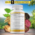 JB Wellness Co Ashwagandha Maca Root, Fenugreek Supplement with Tongkat Ali Ginseng - Assists with Mood & Thyroid Health - 60 Count