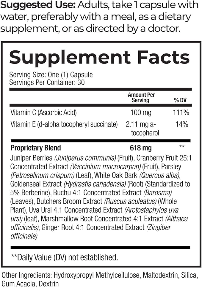 Best Life Herbals Ultimate Bladder Support Dietary Supplement 30 Capsules Restore Your Freedom and Confidence - 1 Bottle
