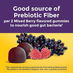 Nature Made Probiotic + Prebiotic Fiber Gummies for Daily Gut Health, Fiber Supplement with Probiotics for Digestive Health Support, 50 Gummies, 25 Day Supply