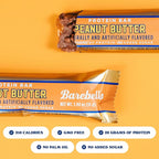 Barebells Protein Bars Peanut Butter - 24 Bars (2 Packs of 12), 20g High Protein Treats - Chocolate Peanut Butter Nutrition Bar with 1g Total Sugars - On-The-Go Breakfast or Post-Workout Snack