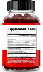 GLP-1 Gummies (GLP1 Supplement with Berberine & Ceylon Cinnanom) GLP Gummies for Support Gut Health - Delicious Peach & Raspberry Flavor - Third Party Tested, Vegan & USA Made - 60 Count