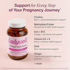 Ladywell Prenatal Multivitamin | Conception, Pregnancy & Postpartum | Key Ingredients Including DHA, Folate & Iron | Expertly-Formulated & Tested | Designed for Absorption with Nausea Support, 2-Pack
