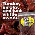 Old Trapper Beef Jerky, Teriyaki 8 Ounce Individual Pack, Tender Meat Snack for Lunches or Between Meals, 11 Grams of Protein, Zero Grams of Fat, and 70 Calories per Serving (Pack of One)
