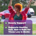 Natrol Biotin 10000mcg, Supplement for Healthy Hair, Skin and Nails for Those Low in Biotin, Plus Energy Metabolism Support, 200 Tablets, Up to a 200 Day Supply,(Pack of 2)