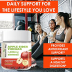 Nature's Key Apple Cider Vinegar Gummies -1000mg 60 Count, for Weight Loss, Digestion, Natural Detox & Cleanse | Vegan, Non-GMO, Gluten Free| with Folic Acid Vitamin B6 B12 Beetroot Pomegranate