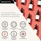 Blisque – Natural PMS Support Supplement for Period Cramps and Bloating Relief | Hormone Balance for Women | with Chasteberry | Doctor Approved | Vegan and Non-GMO | 2 Ounces | 59 Servings
