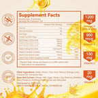 Omega-3 Gummies Vegan 1200mg, EPA and DHA Omega-3 Fatty Acids with Folate, Vitamin A, Vitamins C & E, High Potency Omega 3 Supplements for Immune Support, 60 Count