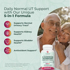 PurePremium D-Mannose with Cranberry, Hibiscus & Dandelion - 1000mg D-Mannose Supplements for Women Supports Urinary Tract Health & Bladder Health - Made in USA, Vegan, 120 Capsules, 2 Month Supply