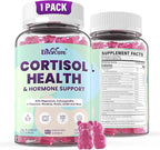 Cortisol Supplements for Women & Men, Cortisol Reducer Gummies w/ Magnesium, Ashwagandha, L-Theanine, Rhodiola, Reishi, 24 IN 1 Cortisol Detox Manager for Calm Mood, Focus & Relaxation,Vegan, 60 Cts