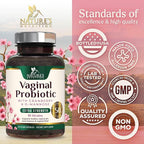Probiotics 50 Billion CFU per Serving - 10 Strains & Prebiotics - Supports Women's pH Balance, Digestive, UT & Feminine Health - SVag Women Health Supplements - Shelf Stable Bottled USA - 120 Capsules