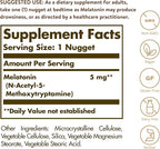 Solgar Melatonin 5 mg, 120 Nuggets - Helps Promote Relaxation & Rest - Clinically Studied Melatonin - Vegan, Gluten Free, Dairy Free, Kosher - 120 Servings