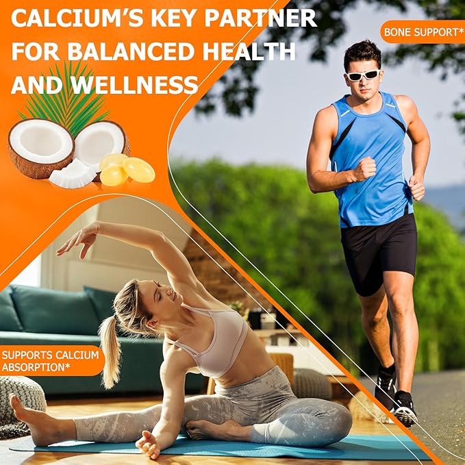 Vitamin D3 K2 10000 IU with 200mg, Vitamin D3 and K2 Capsules, 2 in 1 Vitamins D & K Complex with Virgin Coconut Oil, 120 Softgels, Easy to Swallow & Non-GMO