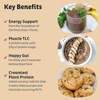KOS Vegan Protein Powder, Chocolate Peanut Butter - Low Carb Pea Protein Blend, USDA Organic Superfood with Vitamins & Minerals - Keto, Soy, Dairy Free - Meal Replacement for Women & Men - 10 Servings