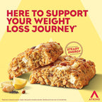 Atkins Soft Baked High Protein Bars, Lemon Poppy Seed Flavor, 15g Protein, 4g Net Carbs, 2g Sugar, Keto Snacks, Low Sugar Bars, High Fiber Snacks, 6 pack (4 bars each)