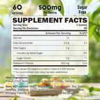 Potassium Gummies, Potassium Chloride for Adults, 60 Servings, Sugar-Free Potassium Supplement, Muscle Relief & Heart Health for Women Men, Electrolyte Balance, Efficient Potassium Supply