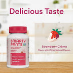 SmartyPants Adult Probiotic & Prebiotic Gummies for Digestive Health: Gut Health Supplement, Clinically Studied Prebiotic for Immune Support, Strawberry, 60 Count (30 Day Supply) (Pack of 2)