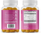 Collagen Gummies for Women and Men with 2500mcg Biotin, Zinc, Vitamin C & E - Hydrolyzed Collagen Gummies for Hair, Skin & Nail Support - Biotin and Collagen Gummies - Lemon Flavor - 30 Servings