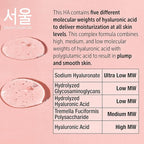 SeoulCeuticals Korean Hyaluronic Acid Serum For Face - High Molecular Weight & Low Molecular Weight Hyaluronic Acid - Centella Serum + Propolis. 1oz