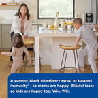 Mommy's Bliss Organic Elderberry Syrup & Immunity Boost With Vitamins, Prebiotics & Echinacea for Kids & Adults 1 yr+, 3 Fl Oz