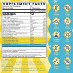Kids Multivitamin Gummies with Iron, Sugar Free, Kids Daily Vitamins + Probiotics, Algae Omega 3 (EPA/DHA), A, C, D, Methyl B12, Folate, B6, Zinc, Biotin, for Healthy Growth, Immune Support, 60 Count