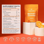 For Wellness Recovery Gummies | Tangerine Eye & Brain Support Supplements with Lutemax 2020®, Lutein, Zeaxanthin, Vitamin A & Cordyceps for Vision, Memory & Stress Support | Vegan, Non-GMO, 90 Count