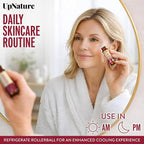 UpNature Beauty Castor Oil Roll On Eye Roller - 100% Organic Frankincense and Castor Oil for Face, Dark Circles, Fine Lines, Under Eyes and Skin