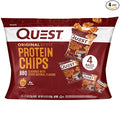 Quest Nutrition BBQ Protein Chips, 19g Protein, 4g Net Carb, Low Carb, Gluten Free, 1.1 oz, 4 count