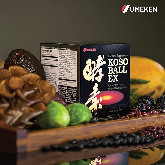 Umeken Koso Ball EX-New Fermented Fruits and Vegetables Extract Containing Enzymes. Chewable Tablets Made in Japan