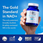 TRU NIAGEN Patented NAD Supplement for Brain Function, Anti Aging & Cell Regeneration, 300mg Niagen, 90 Servings | Supports Cellular Energy, Muscle | Nicotinamide Riboside (NR) Take 1 Daily | 2 Bottle