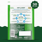 Greenies Supplements Hip and Joint Supplements for Dogs, with Chondroitin & Glucosamine for Dogs, Chicken Flavor, 6.08 oz. Pouch, 30 Count