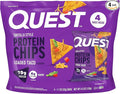 Quest Nutrition Loaded Taco Tortilla Style Protein Chips, 19g Protein, 4g Net Carb, Low Carb, Gluten Free, 1.1 oz (Pack of 4)