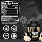 Animal Whey Isolate Protein Powder - Loaded for Pre & Post Workout Muscle Builder and Recovery with Digestive Enzymes for Men & Women - 25g Protein, Great Taste, Low Sugar - Vanilla 4 lbs