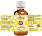 Deve Herbes Carrot Oil (Daucus carota) | Cold Pressed | Pure | Natural | Undiluted | For Diluting Essential oils | For Skin & Massage | Non-Sticky | Lightweight | Men & Women | 10ml (0.33 oz)