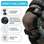 Comfyorthopedic UPGRADED Single Side OA Medial Unloader Knee Brace for Men and Women Osteoarthritis & Arthritis Pain Support, Bone on Bone Joint Offloader L1851 L1843 Built-in Hex Key, Fits Up To 32in Plus Size Thigh Left