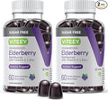 VITEEY Sambucus Elderberry Gummies for Adults & Teens + Zinc & Vitamin C - Sugar Free - Immune Support & Booster Herbal Supplement - Vegan, Gluten Free, Gelatin Free, GMO Free, Chewable Berry Flavored