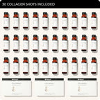 Blisque - Liquid Collagen Tri-Peptide Complex | with Biotin and Hyaluronic Acid | for Hair, Skin, and Nails | 30 Bottles | 30-Day Supply
