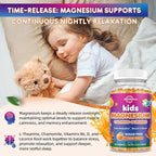 Calm Magnesium Gummies for Kids - Magnesium Glycinate Supplement for Sleep, Brain, Immune & Bone Health - Great Tasting Magnesium Gummies for Kids & Adults - Vegan Sugar Free Orange 60ct