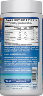 Natural Vitality Calm, Magnesium Citrate Kids Supplement, Stress Relief Gummies, Supports a Healthy Response to Stress, Gluten Free, Vegan, Sweet Citrus, 120 Gummies