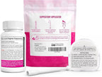NutraBlast Boric Acid Suppositories 600mg (30 Count) Bundle with Disposable Suppository Applicators (15-Pack) and Feminine pH Test Strips 3.0-5.5 (100 Tests Roll)