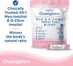 CalmCo Ovarigen Plus Myo-Inositol & D-Chiro Inositol Supplement for Women – 40:1 Powder with Folic Acid, Ashwagandha & Vitamin D3, Fertility Supplements for PCOS, Ovarian Support (30 Sachets)