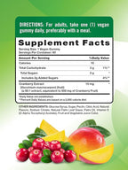 Nature's Truth Cranberry Gummies | 60 Count | Vegan, Non-GMO & Gluten Free Supplement | Cranberry Mango Flavor