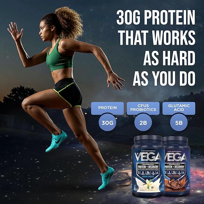 Vega Sport Premium Protein Powder + Recovery Bundle - Vanilla (20 servings) and Chocolate (19 servings) 30g Plant Based Protein, 5g BCAAs, Low Carb, Keto, Pea Protein for Women and Men