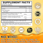 OH MY CHEWY Pure Himalayan Shilajit Gummies - High Potency Gold Grade Resin - Energy Boost and Immune Support for Men and Women with Ashwagandha and Shatavari - 120 Gummy - Peach & Mango