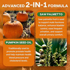 Pumpkin Seed Oil Gummies with Saw Palmetto, Organic Pumpkin Seed Oil Supplement, High-Purity Extract for Hair Growth, Skin Health, & Immune Support, Raspberry Flavor, 120 Count