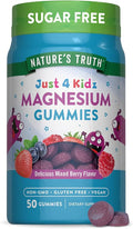 Nature's Truth Magnesium Gummies for Kids | Glycinate & Citrate | 50 Count | Mixed Berry Flavor | Vegan, Non-GMO & Gluten Free Supplement