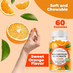 NutraPep Magnesium Glycinate Gummies for Kids & Adults Women & Men - Sugar Free Gluten Free Non-GMO Vegan Chewable Supplement (2 Pack)