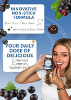 Lunakai USA Made Black Sambucus Elderberry Gummies for Adults & Kids with Vitamin C & Zinc - Immune Support, Antioxidants, Non-GMO, 3 Pack